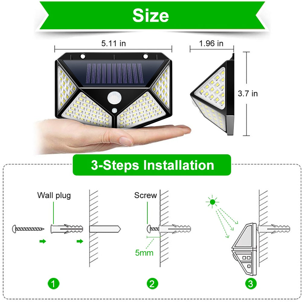 LED Light Outdoor Solar Lamp