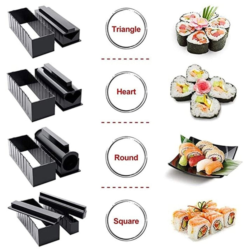 10Pcs/Set Sushi Rice Maker