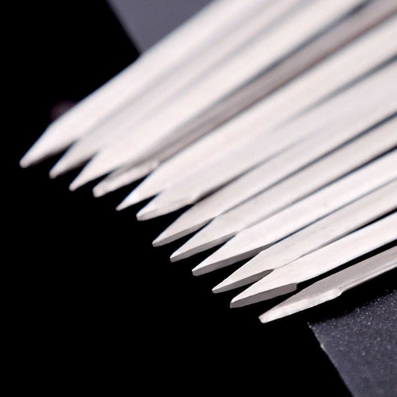 15pcs Reusable Flat Stainless Steel Barbecue