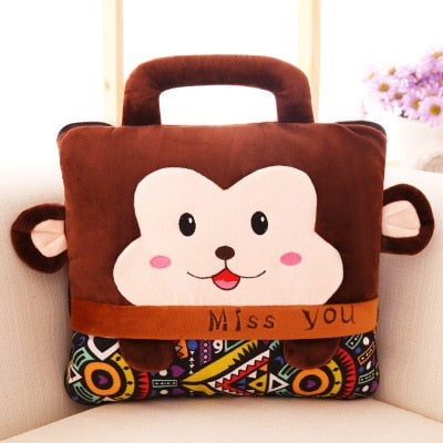 2 in 1 Plush Pillow Blanket