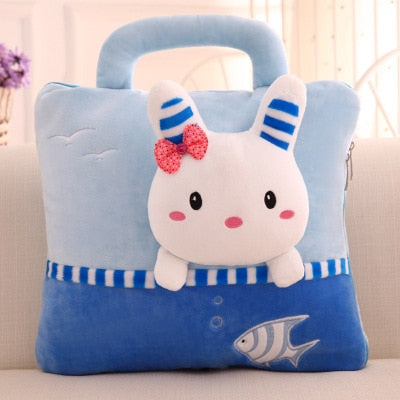 2 in 1 Plush Pillow Blanket