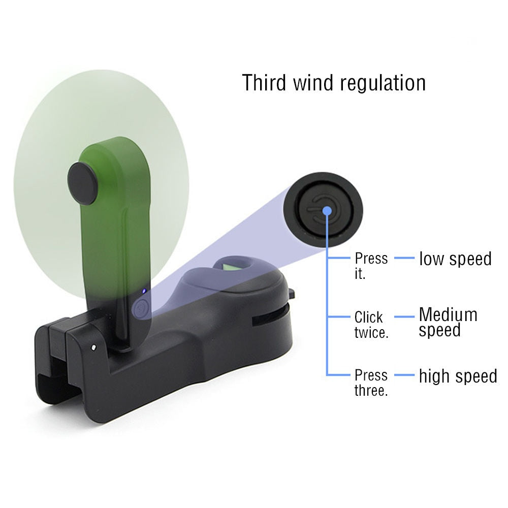 2-in-1 Car Headrest Hook Fan