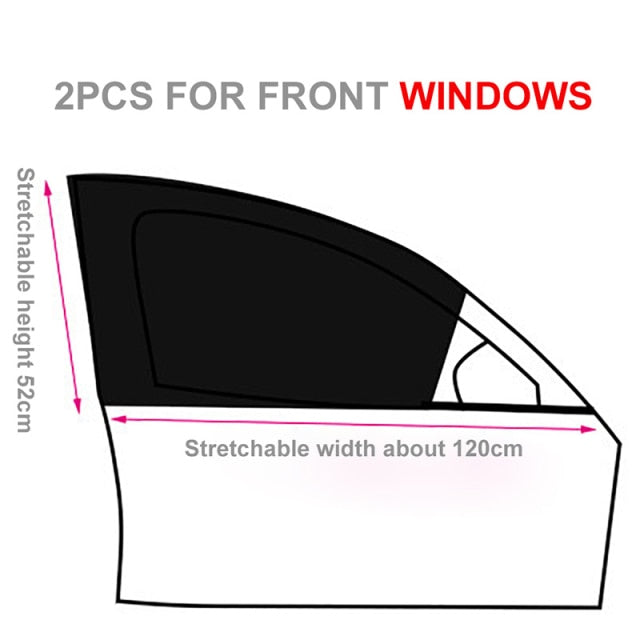 2pcs Car Side Window Sunshades