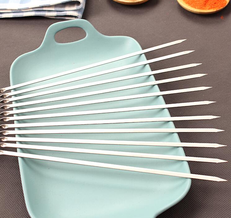 15pcs Reusable Flat Stainless Steel Barbecue
