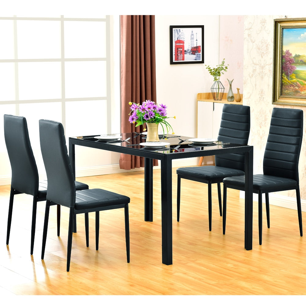 Glass Dining Table Set 