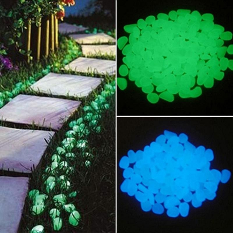 50Pcs Glow Stones in the Dark Garden